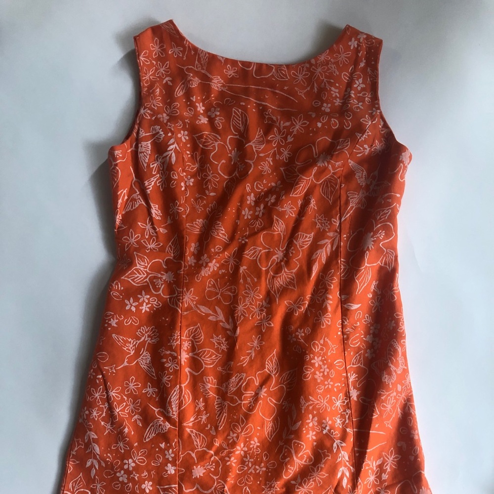 orange dress